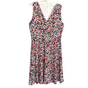 Harper Rose Dress Size 12 Floral Sleeveless V-Neck Knot Front